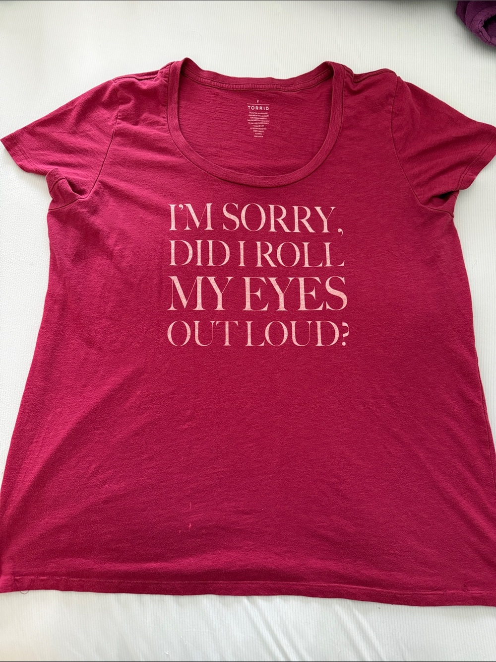 torrid Raspberry Pink Short-Sleeve Graphic Tee
